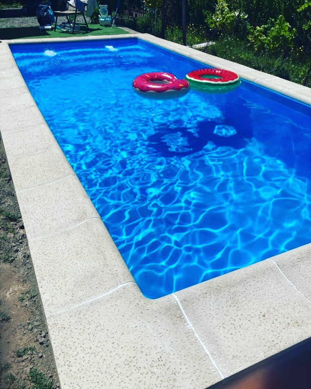 Detalle de terminación en piscina Multipiscinas